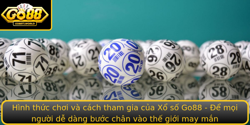 Hình thức chơi và cách tham gia của Xổ số Go88 - Để mọi người dễ dàng bước chân vào thế giới may mắn Hình thức chơi và cách tham gia của Xổ số Go88 - Để mọi người dễ dàng bước chân vào thế giới may mắn